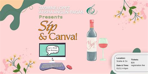 Sip and Canva - Beginner Class, Scalia & Co Craft Kitchen and Bar ...