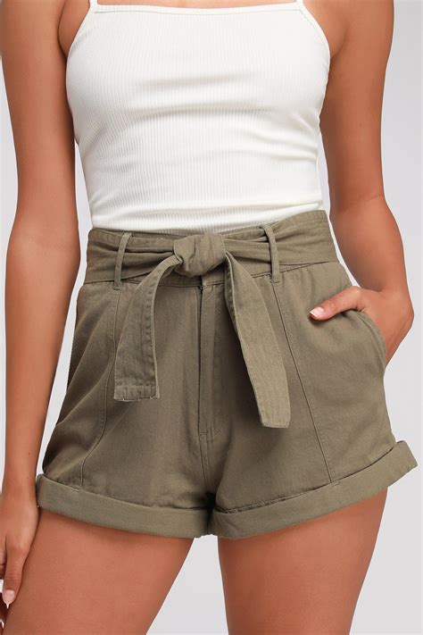Day After Day Olive Green High-Waisted Shorts | Short outfits, Cute ...