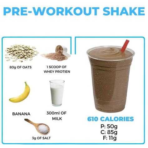 Pre workout shake – Artofit