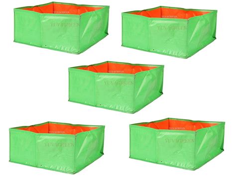 YUVAGREEN HDPE Grow Bags Terrace/Kitchen Garden Vegetable Planting Pots ...