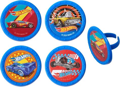 Buy CakePicke cake cupcake topper Hot Wheels Way 2 Fast Cupcake Rings ...
