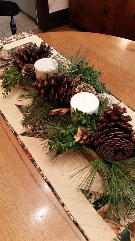 Image result for Cheap Rustic Christmas Table Decorations