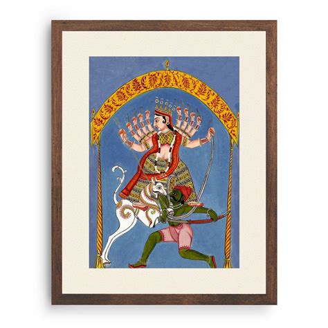 Durga Mahishasuramardini: Buy Rajasthani Miniature Paintings & Art ...