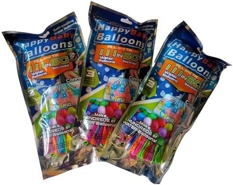 Holi Beautiful Happy baby Water balloons- (Pack of 3) - Instant & Easy ...