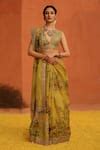 Buy Yellow Handloom Cotton, Silk Sequins, Cut Work Zari Embellished ...