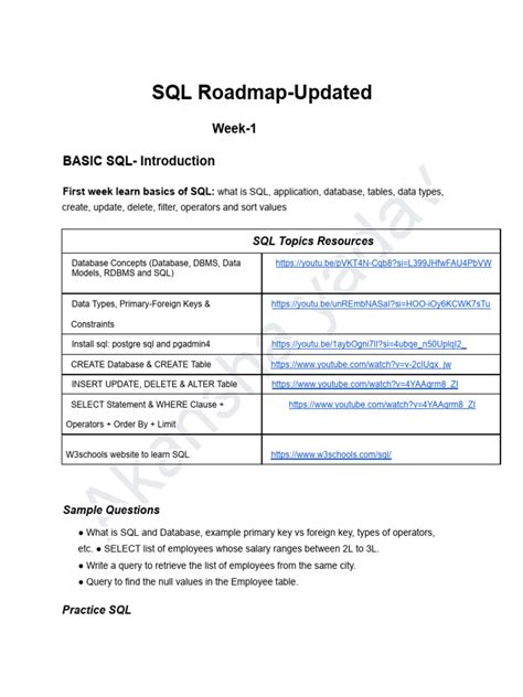 Image result for LoadMap of SQL PDF