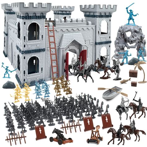 Buy Plustopoy Medieval Castle Knight Toy Soldier Figures Army Men Toys ...