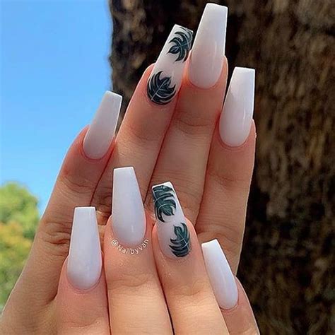 light color acrylic nails