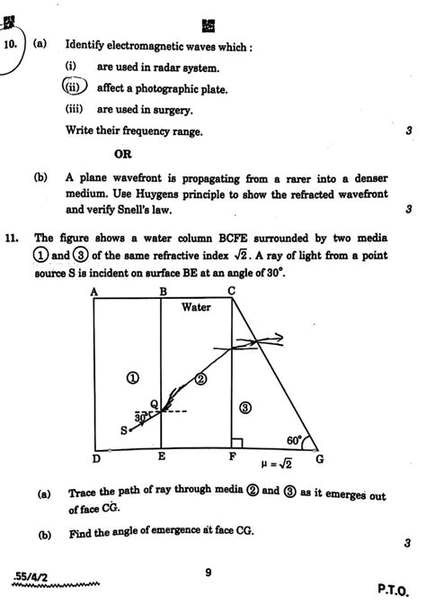 CBSE Class 12 Physics Sample Paper Term 2 的图像结果