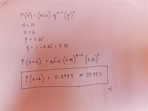 Image result for Binomial Probability Math Problems