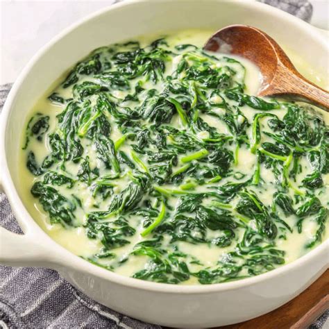 Easy 3 Ingredient Creamed Spinach Recipe