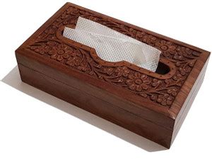 Flipkart.com | mtiban 1 Compartments Wooden Wooden tissue Box - Wooden ...