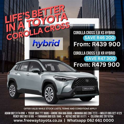 Toyota Corolla Cross – Freeway Toyota Johannesburg – Best deals on Toyota Corolla, Toyota C-HR ...