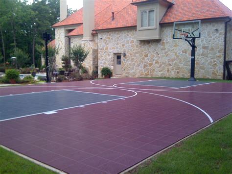 Home Basketball Court | Backyard Basketball Court | Home Gym Flooring ...
