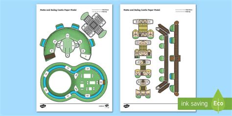 Motte and Bailey Castle Model Template