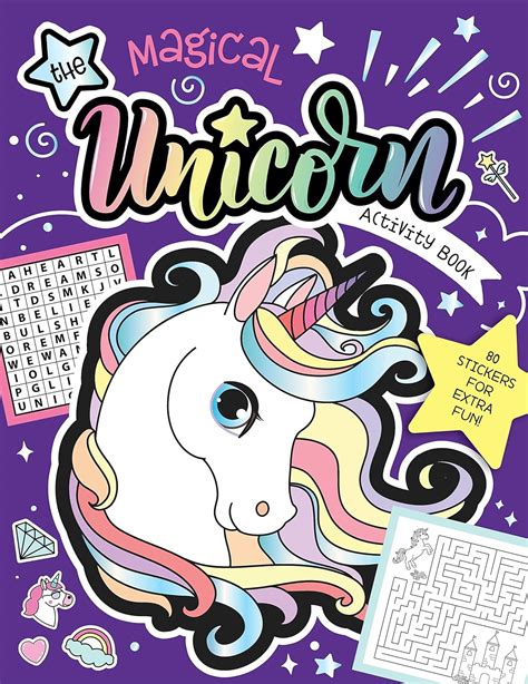 Buy The Magical Unicorn Activity Book: Fun Games for Kids with Stickers ...