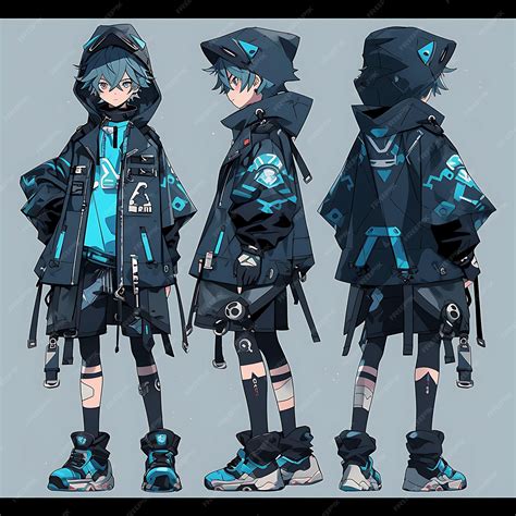 Premium AI Image | Character Anime Concept Energetic Short Boy With ...