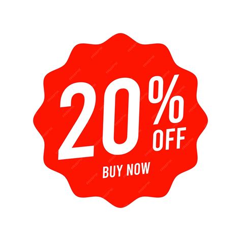 Premium Vector | Discounts 20 percent off