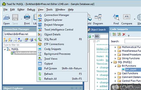 Image result for How to Write Query SQL with Toad with MySQL