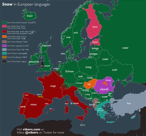 ''Snow'' in european languages | Scrolller
