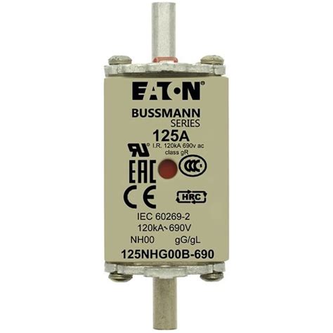 125NHG00B-690 Eaton | Eaton 125A NH Fuse, NH00, 690V ac | 181-8496 | RS