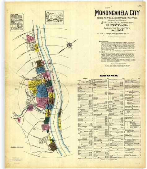 Monongahela City, Pennsylvania (1925) - Sanborn Fire Maps