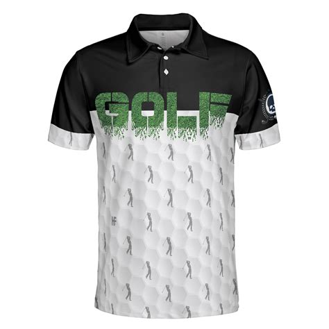 Funny Golfer Seamless Pattern Golf Men Polo Shirt, Golf Shirt For Men ...