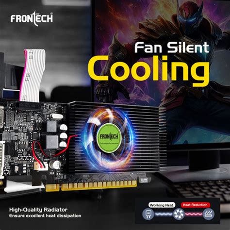 Frontech GT 610 Graphics Card with 64 Bits PCIe 2.0, High Efficiency ...