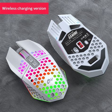 X801 Wired Wireless Gaming Mouse 8000dpi RGB Lighting USB Computer Mic ...