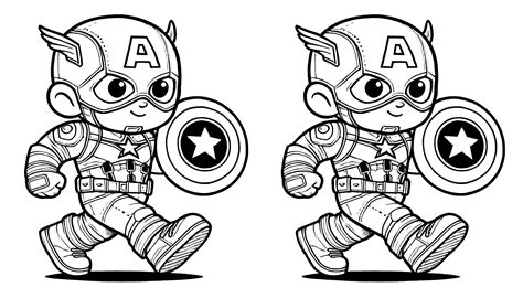 51 Colorear Captain America gratis - Superhéroes Marvel