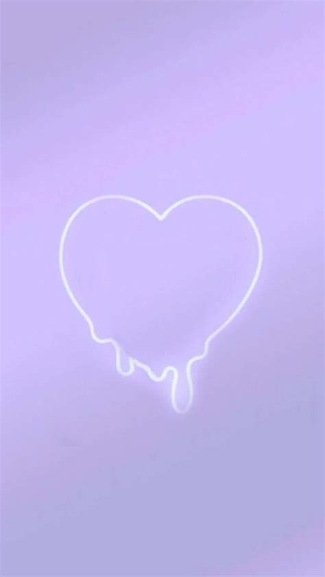 Download Melting Heart Lavender Pastel Purple Aesthetic Background ...