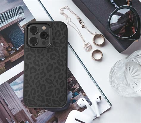 Noir Leopard iPhone 12 Case | Custom Leopard Print Phone Case