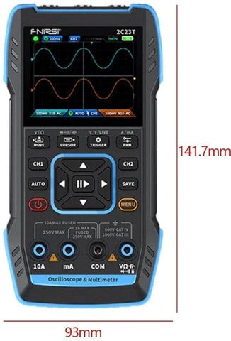 FNIRSI 2C23T 3-in-1 Handheld Oscilloscope Multimeter DDS Generator ...