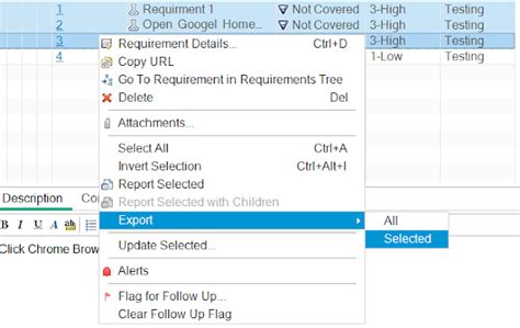 Exporting Requirements from HP ALM into ExcelSheet - QA Automation