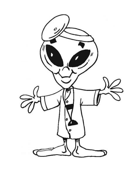 Image result for Alien Coloring Page