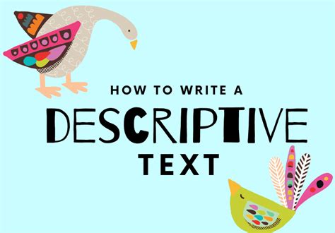 Image result for Definition Descriptive Text