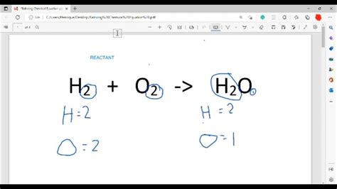 Balance H2O2 Yields H2O O2 的图像结果