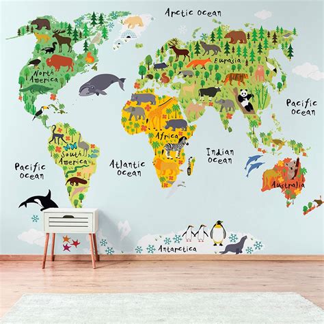 World Map Wall Mural 的图像结果