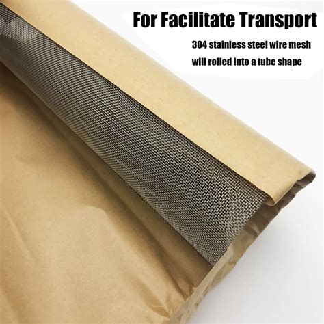 Buy 1Pack 200 Mesh 304 Stainless Steel Woven Wire Mesh, Never Rust ...