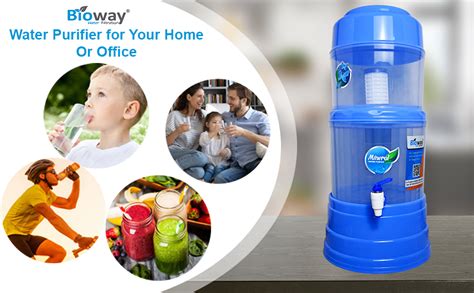 BIOWAY 14L Gravity Water Purifier - Ceramic Technology Based Non ...
