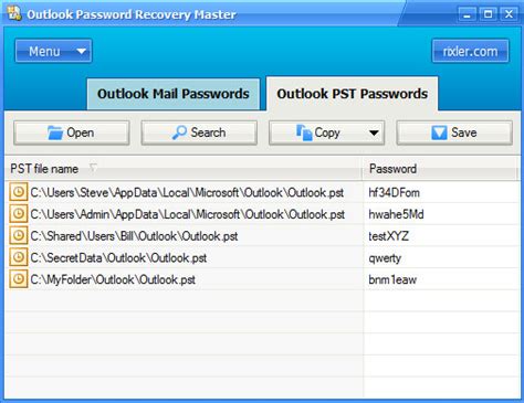 Email Password Recovery Master Program 的图像结果