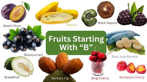 Fruit Food That Starts With B at Michael Hammons blog