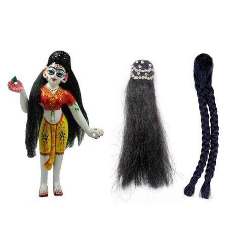 RMCG Traders Radha Rani & Durga Maa Black Choti & Straight Hair Soft ...