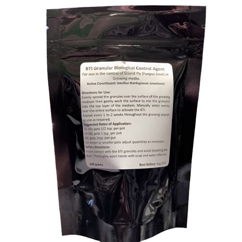 BTI-Biological Fungus Gnat (Scarid Fly) Control Granules-Natural, Long