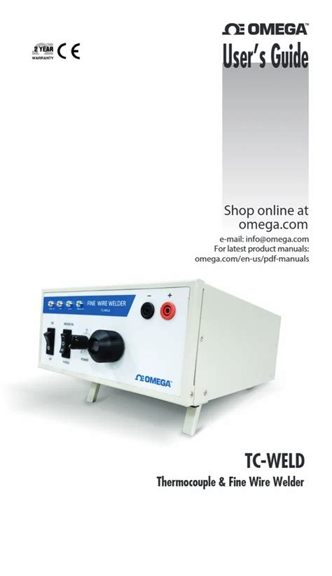 Omega Thermocouple Welder - Fine Wire And Thermocouple Welder With ...