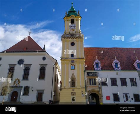 The old centre in Bratislava. Slovak architecture is simple but very beautiful. Wonderful houses ...