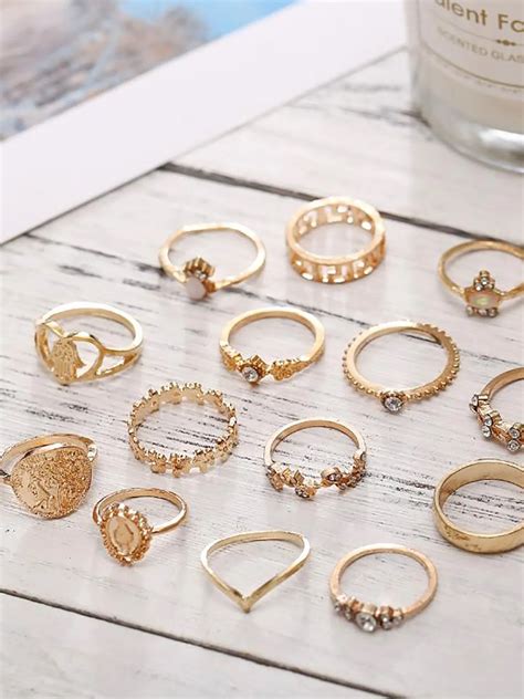 Geometric Ring Set | Savana | Bestsellers