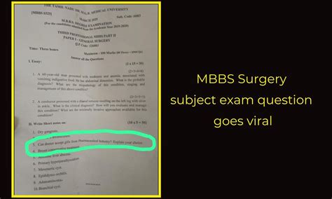 Can doctors accept freebies from Pharma Companies? MBBS exam question ...