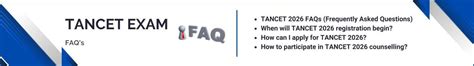 TANCET Exam FAQs 2026 – Frequently Asked Questions About MBA