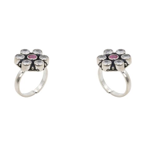 Ratna Chakra Toe Rings – silverchandi